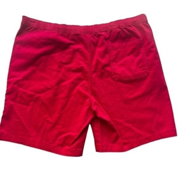 Mens US Polo Assn. Red Shorts Elastic Waist Drawstring 98% Cotton/2% Spandex 2XL - Picture 2 of 10
